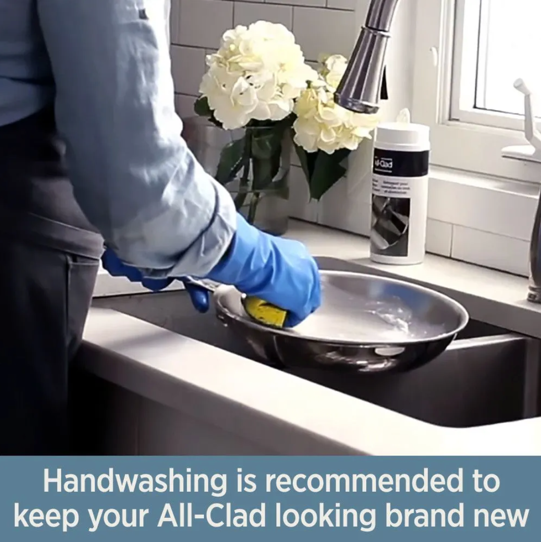 All-Clad D3 Stainless 3-ply Bonded Cookware, 50th Anniversary Skillet – 7.5 inch