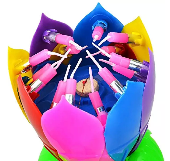 Blossom Magic Musical Flower Candle – 14 Candles