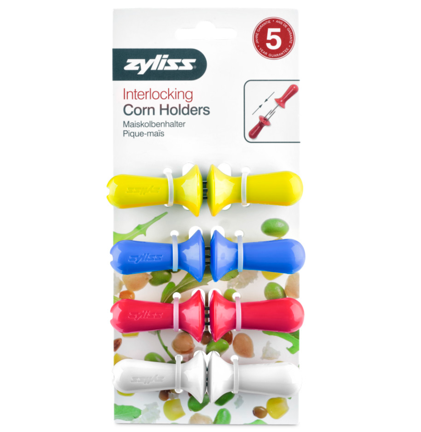 Zyliss Interlocking Corn Holders – 4pk