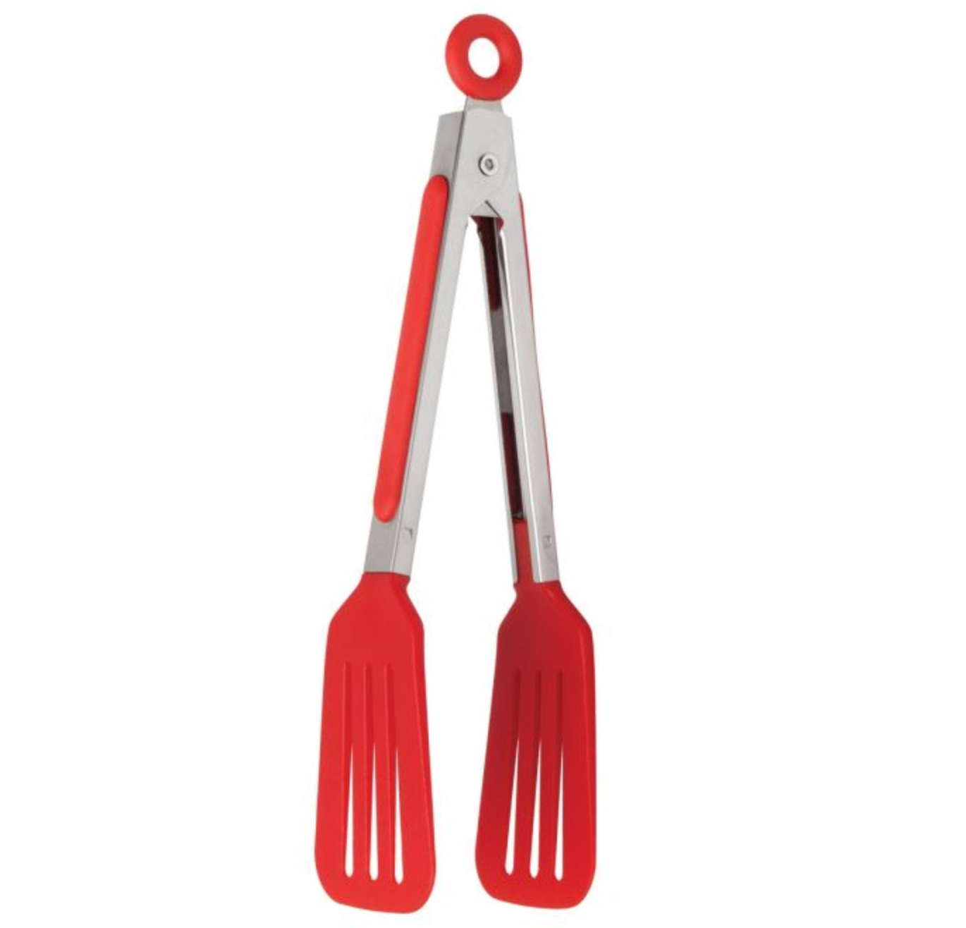 Nylon Slotted Flipper Tong – 8in – Red