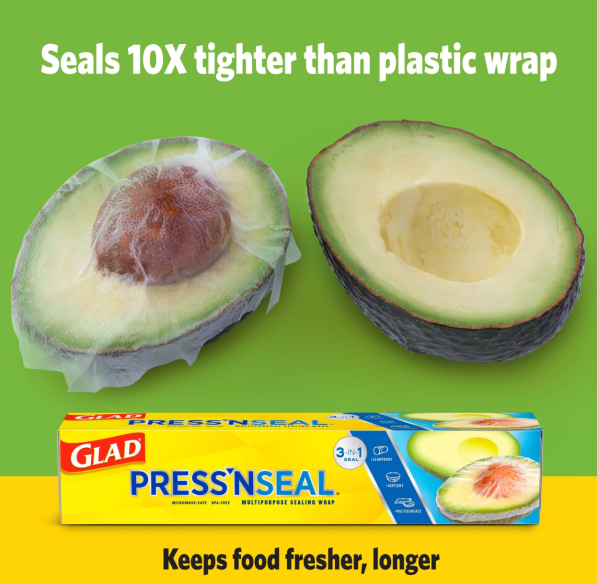 Glad Press & Seal Plastic Food Wrap – 70-Sq. Ft.
