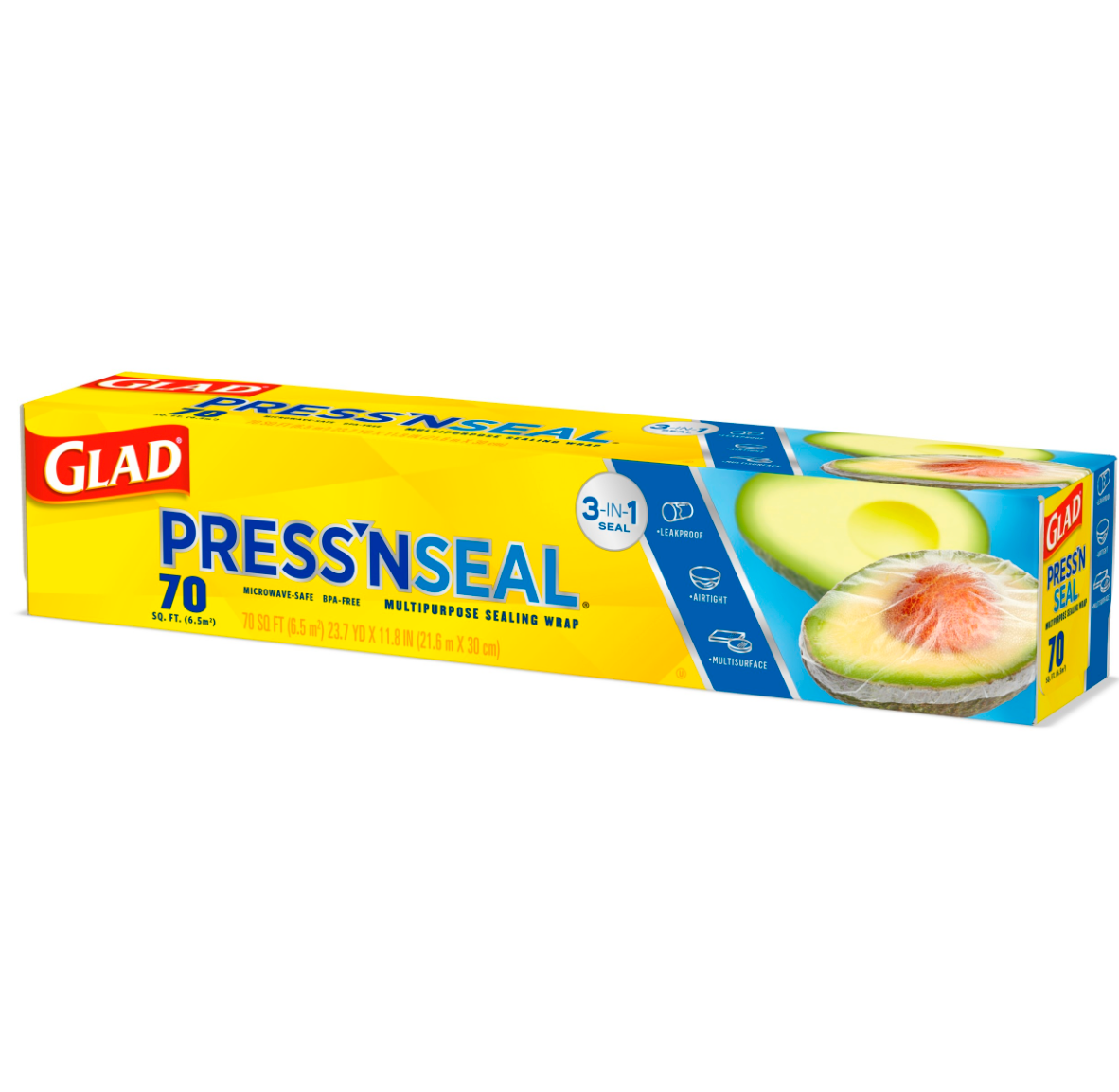 Glad Press & Seal Plastic Food Wrap – 70-Sq. Ft.