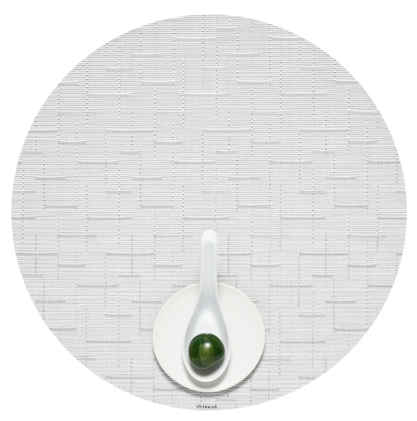 Chilewich Bamboo Round Placemat – Moonlight