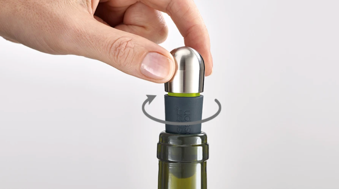 Joseph Joseph BarWise Twist-lock Wine Stoppers – Set of 2