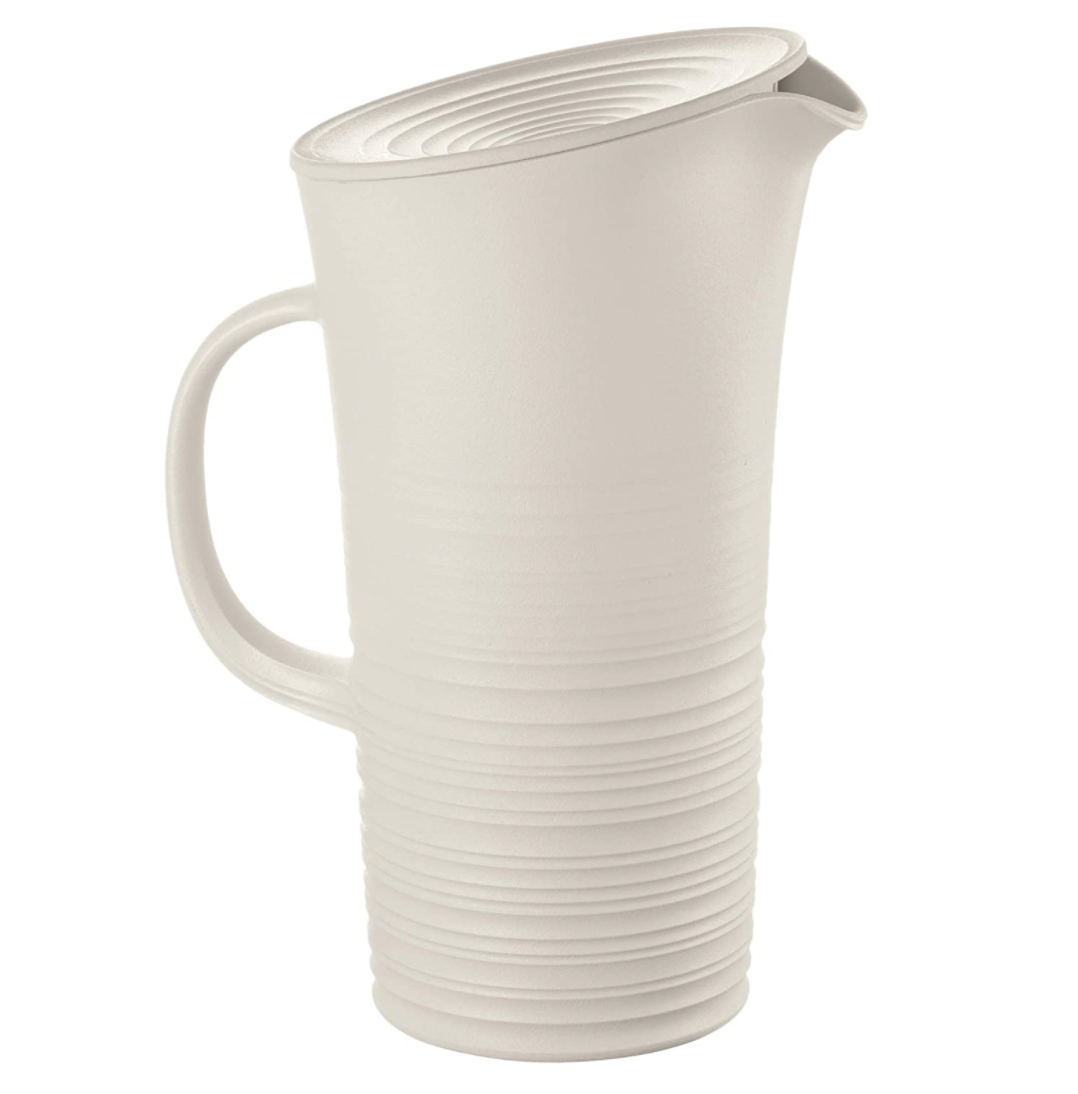 Guzzini Tierra Pitcher with Lid – Milk White
