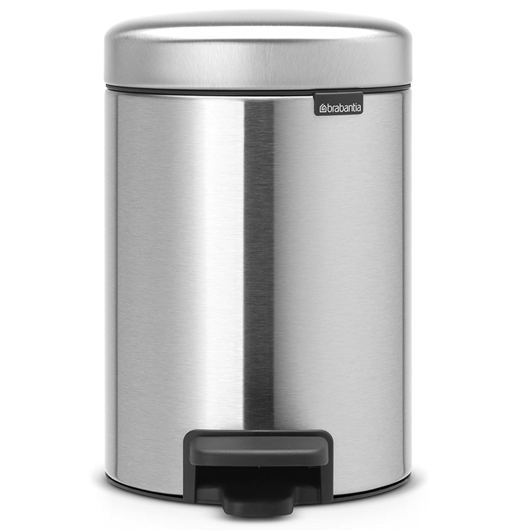 Brabantia NewIcon Step Trash Can – Matt Steel – 0.8 Gal.