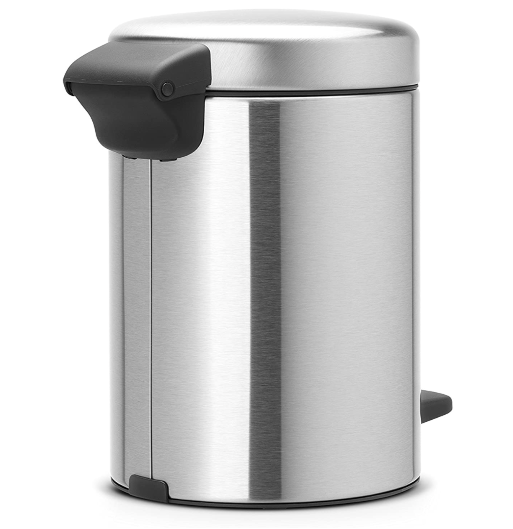 Brabantia NewIcon Step Trash Can – Matt Steel – 0.8 Gal.