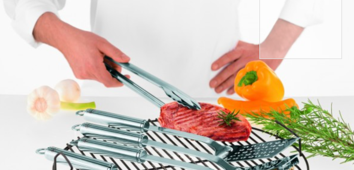 Rosle Stainless Steel Locking Tongs – 9.1"