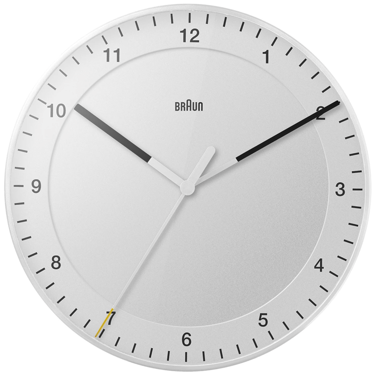 Braun Large White Wall Clock - 11.8"
