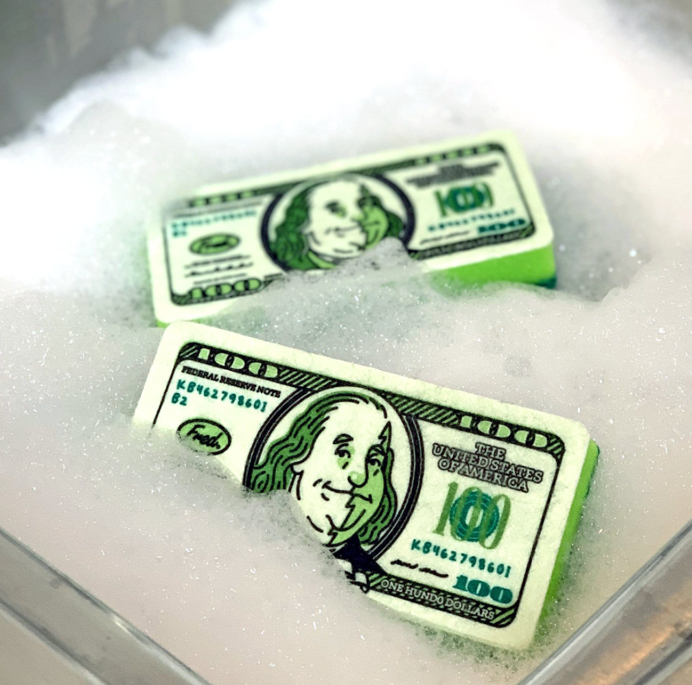Dirty Money Sponges - Pack of 2