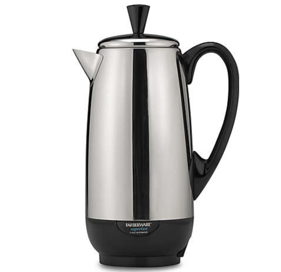 Farberware Stainless Steel Percolator – 12-Cup