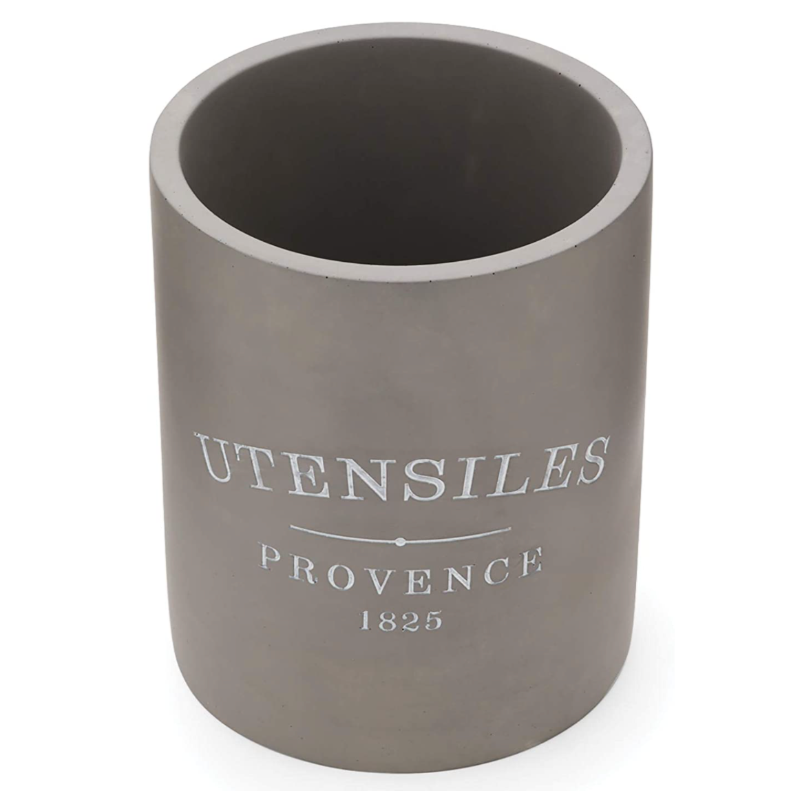 Concrete Utensil Crock or Flower Vase – Gray