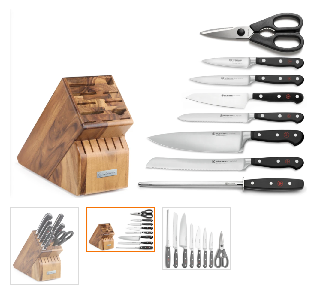 Wusthof Classic 9-Piece Knife Block Set