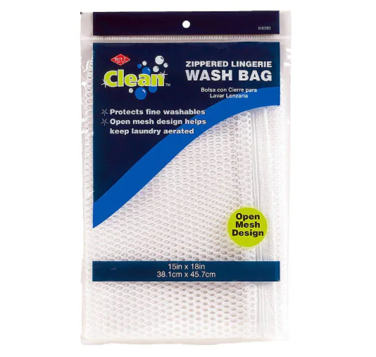 Zippered Lingerie Wash Bag 15in x 18in – Assorted Colors