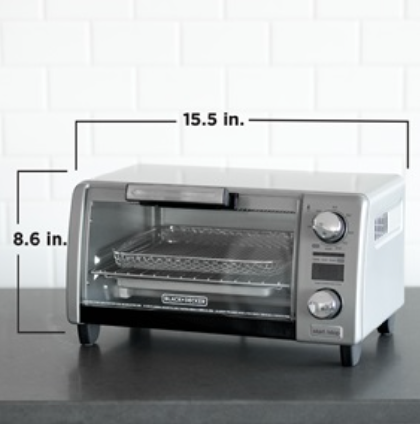 Black & Decker Crisp 'N Bake Air Fry Digital 4-Slice Toaster Oven