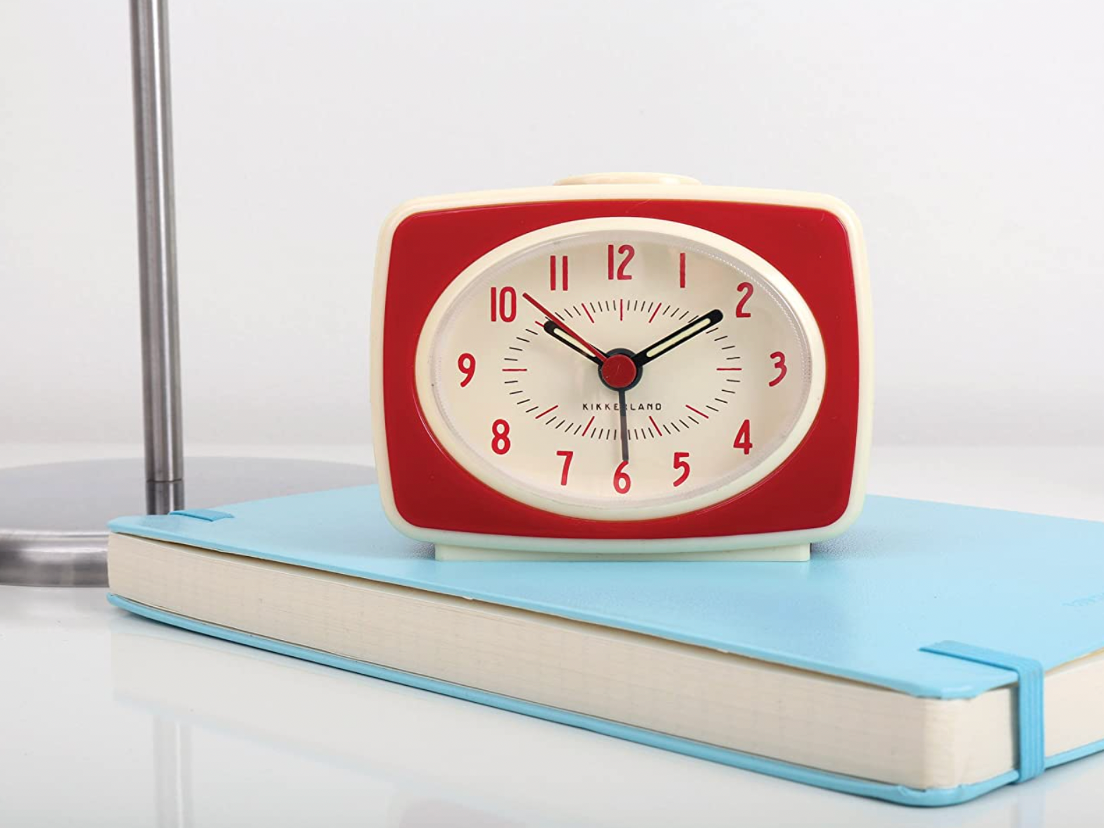Kikkerland Retro Alarm Clock – Red