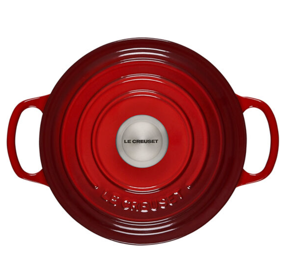 Le Creuset Round Dutch Oven – Stainless Steel Knob – 2QT – Cerise