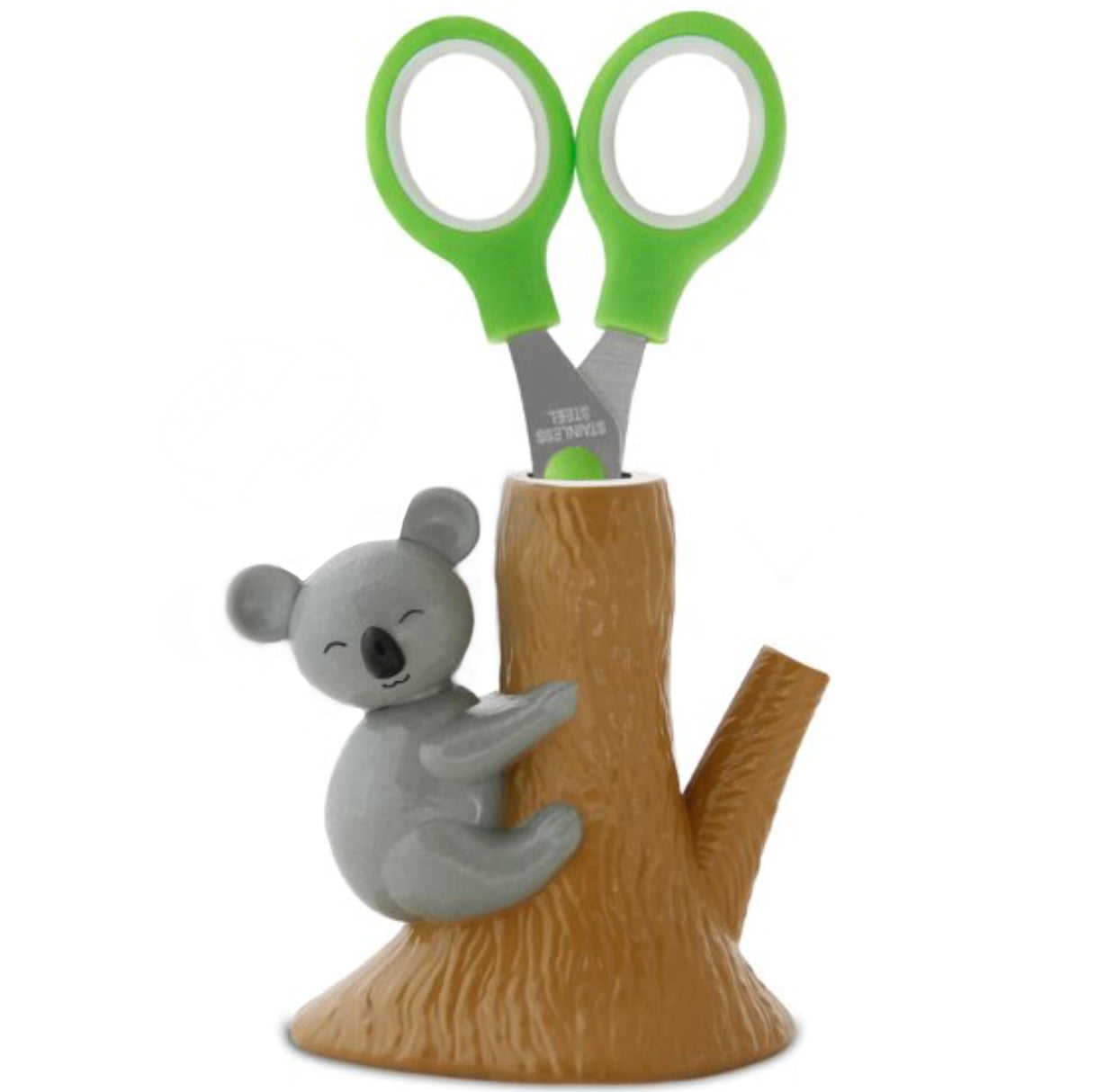 Scissors with Animated Koala Holder | Stainless Steel | Sized Right for Kids