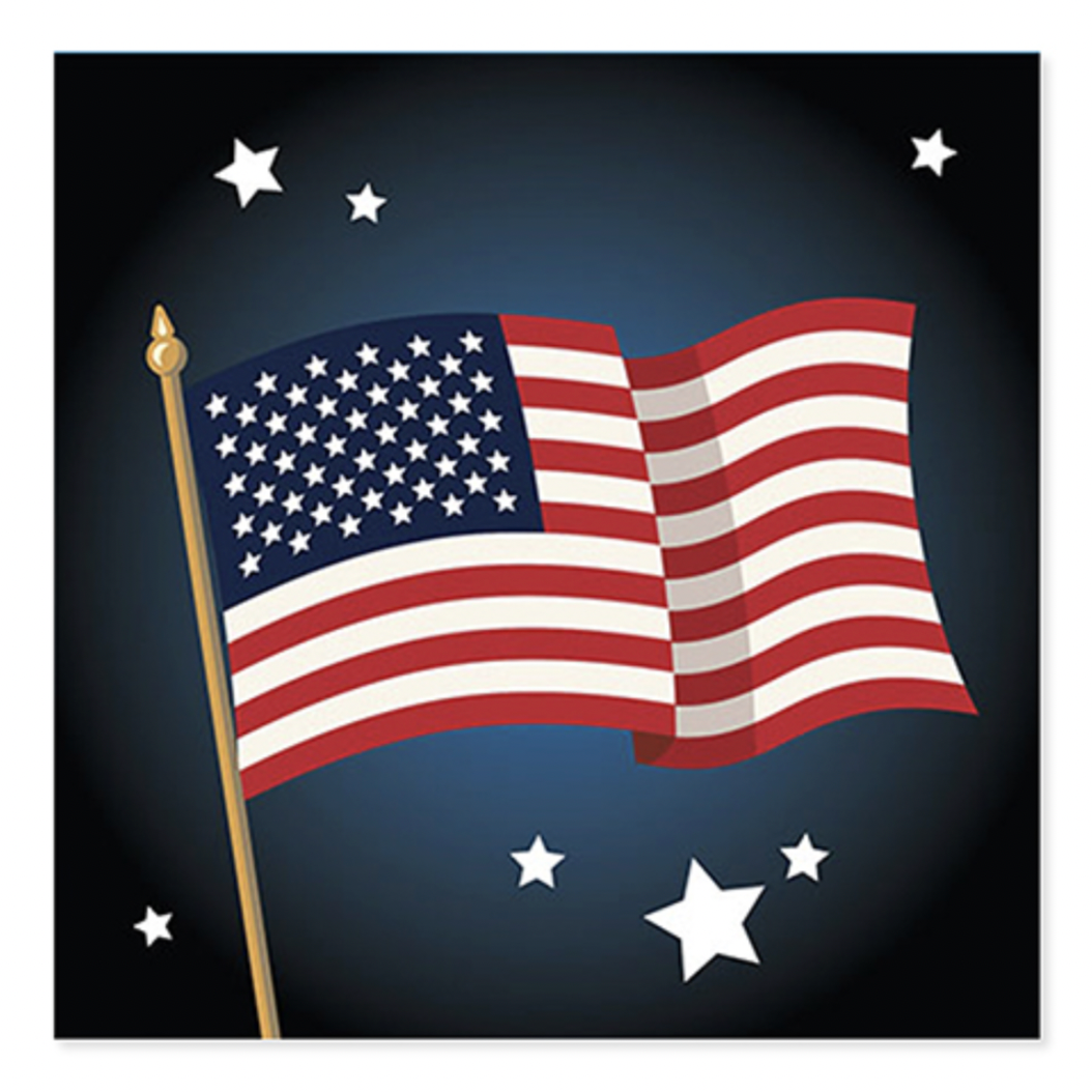 Up With Paper 3D Pop-Up Greeting Card – Patriotic