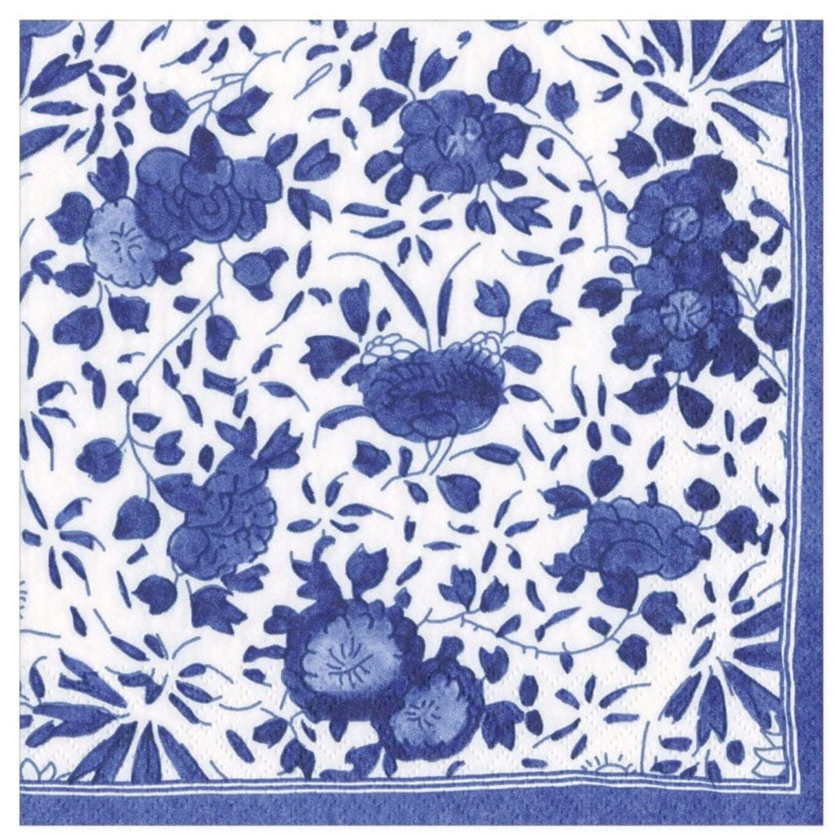 Caspari Delft In Blue Luncheon Napkins - 20pk