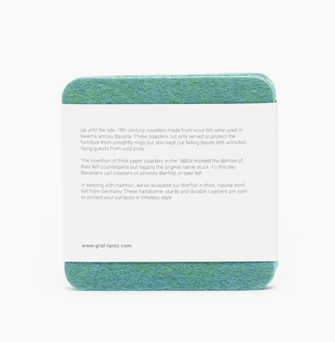 Graf Lantz Bierfilzl Square Felt Coaster – Coastal – 4pk