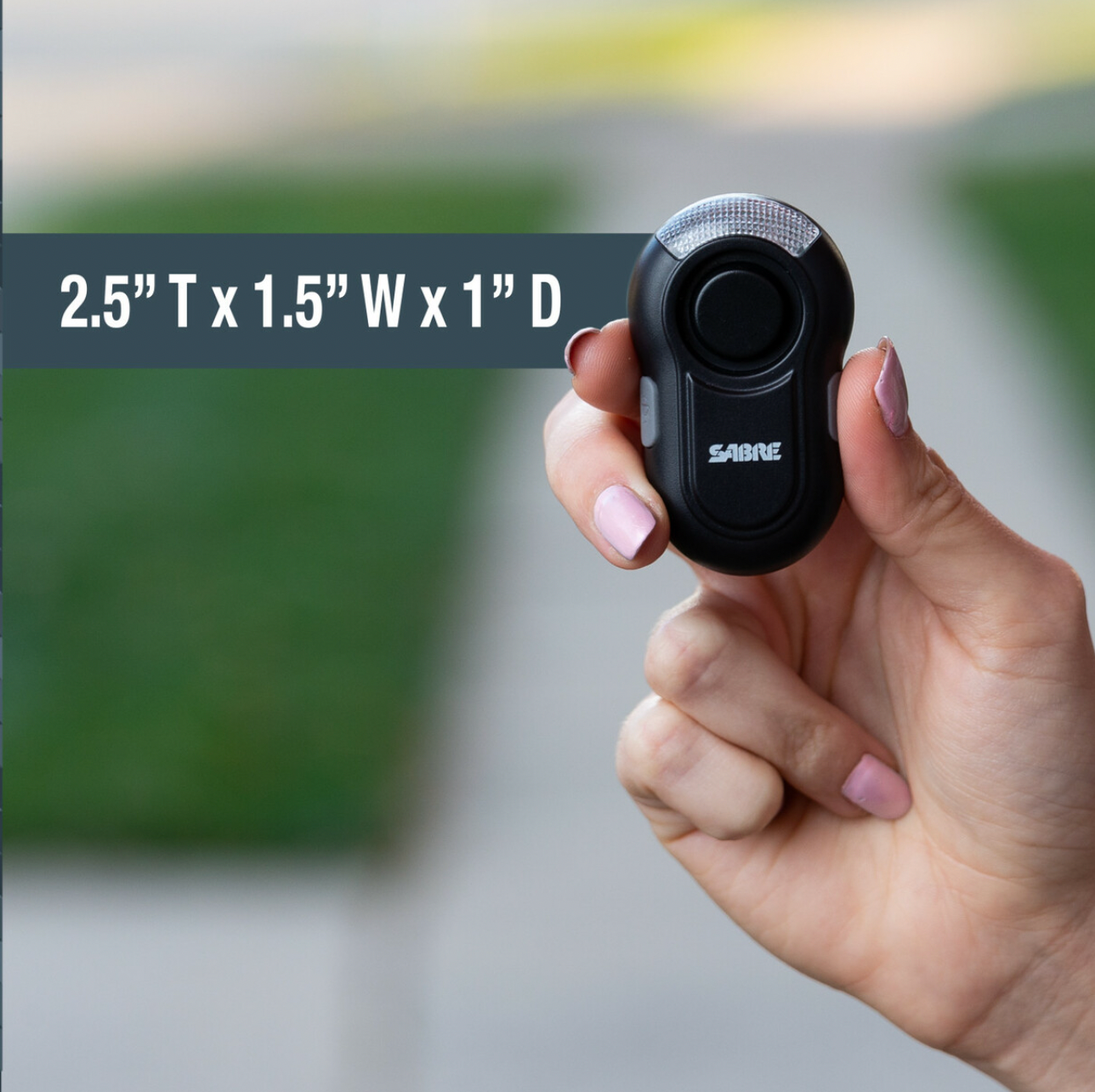 Sabre Personal Alarm With Clip and Led Light