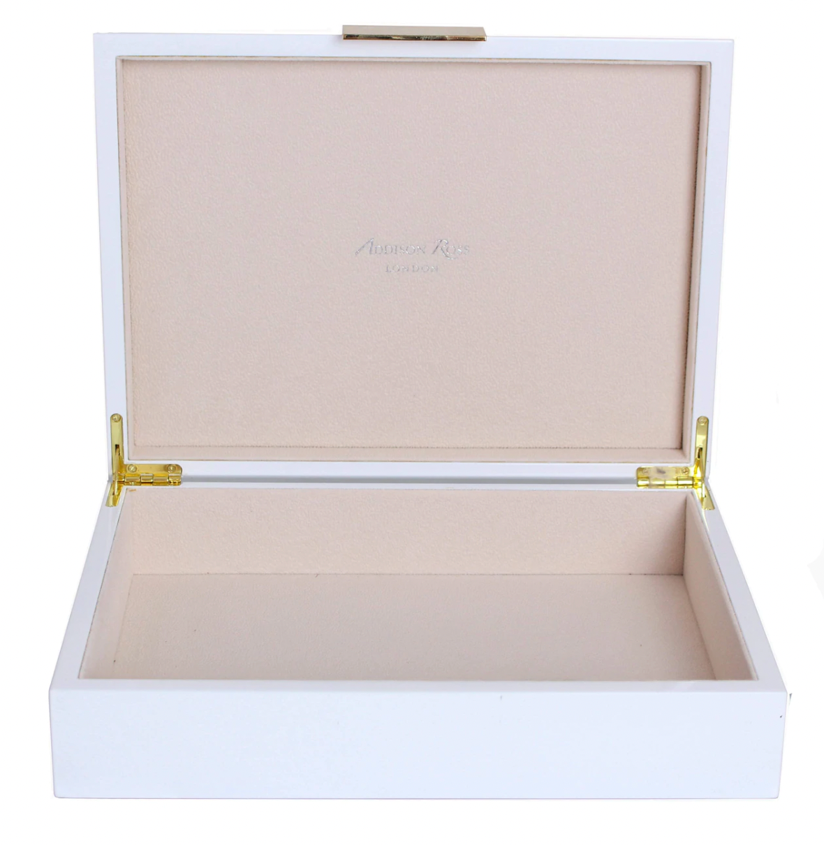 Addison Ross Large White Lacquer Storage Box