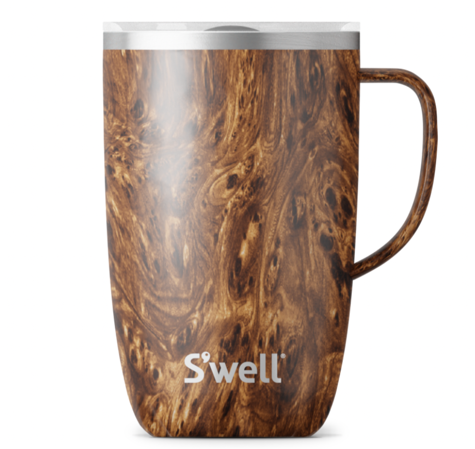 S'well 16oz Mug with Slide Open Lid – Teakwood