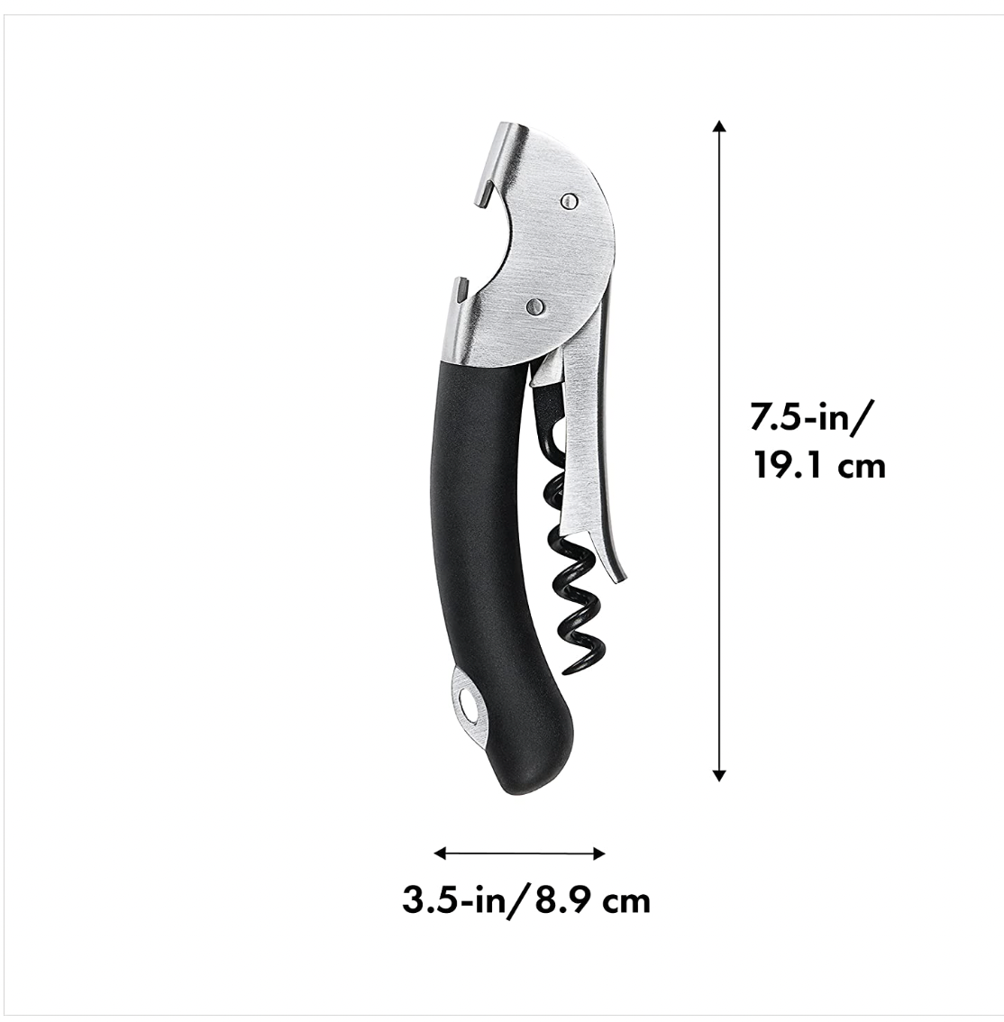 OXO Steel Double Lever Waiter's Corkscrew