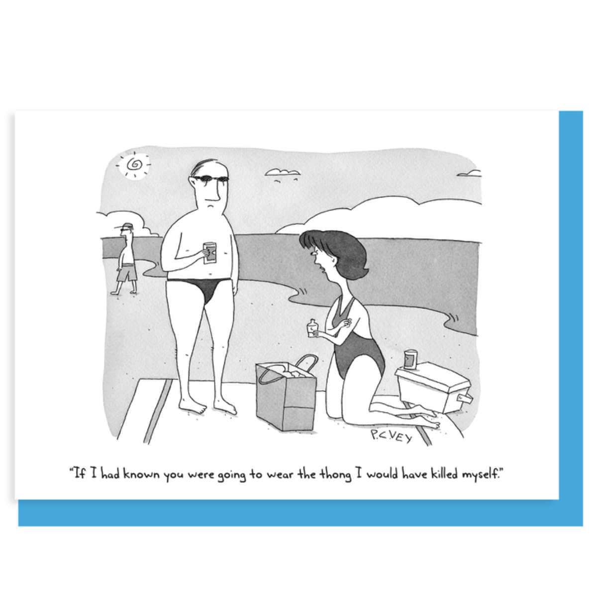 New Yorker Note Card - Thong