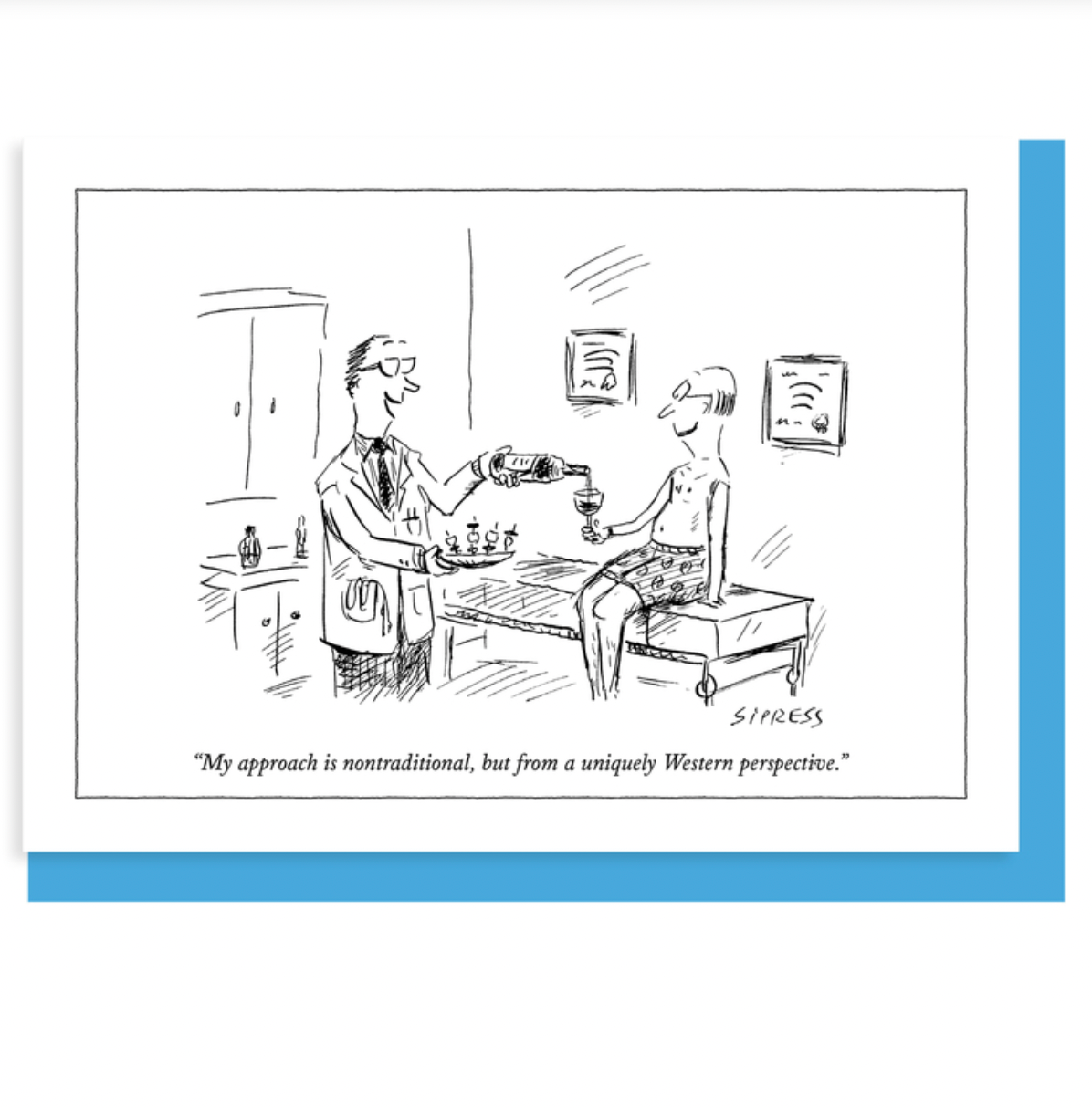 New Yorker Note Card - Nontraditional Doctor