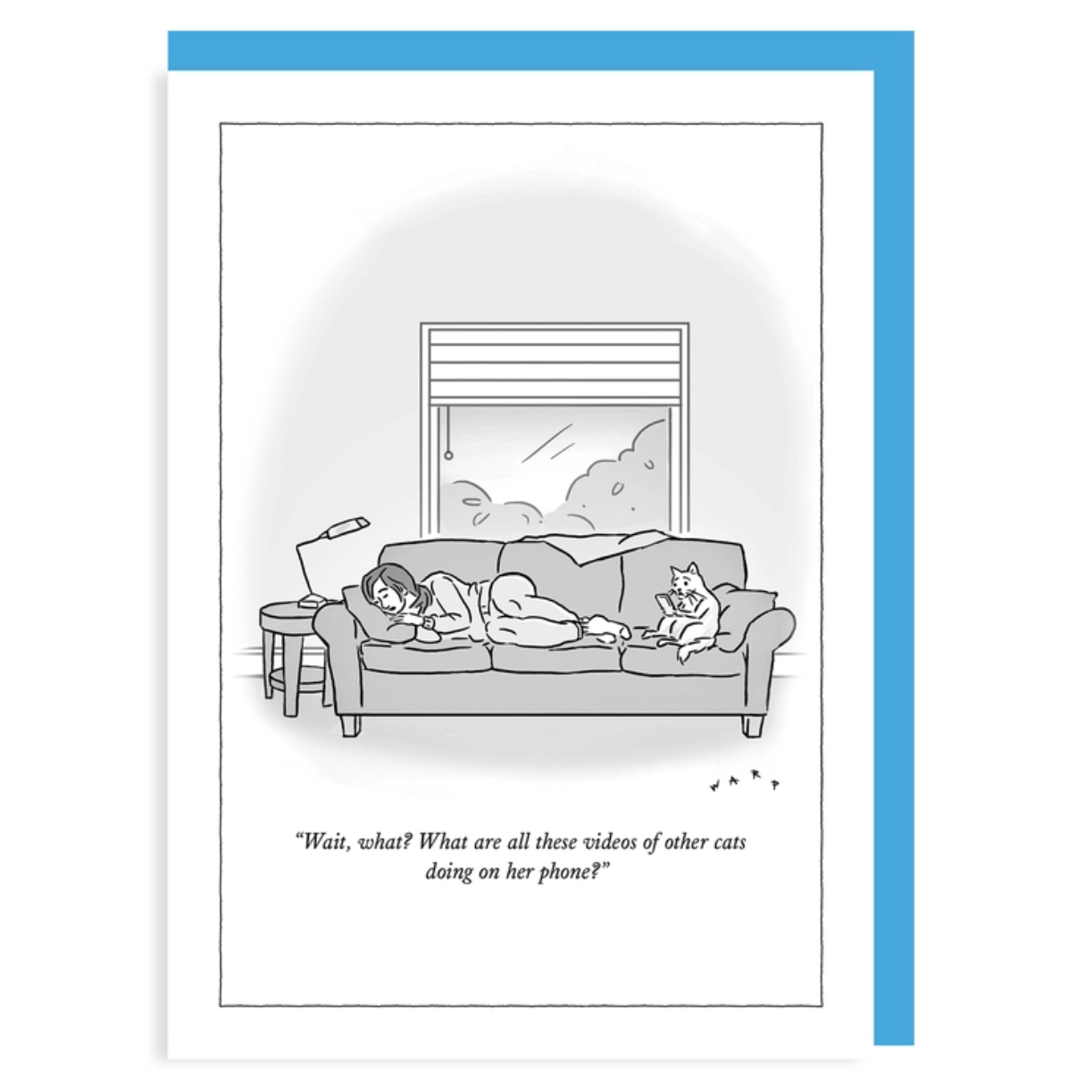 New Yorker Note Card - Cat Videos