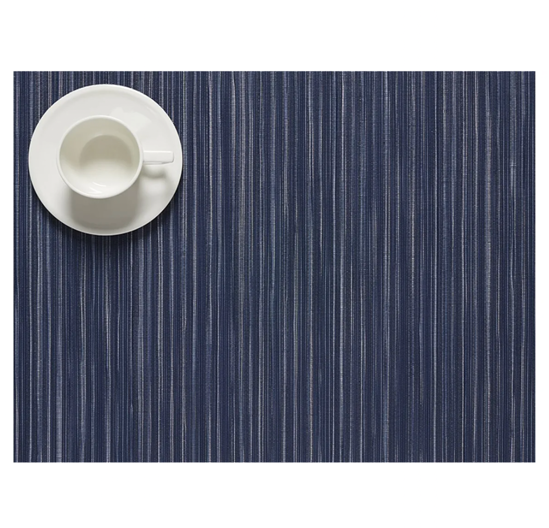 Chilewich Rib Weave Rectangle Place Mat – Indigo