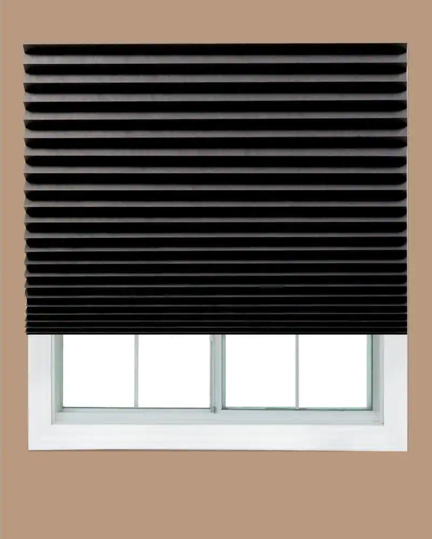 Redi Shade Paper Blackout Peel and Stick Window Shade -  Black – 48 in. W x 72 in.
