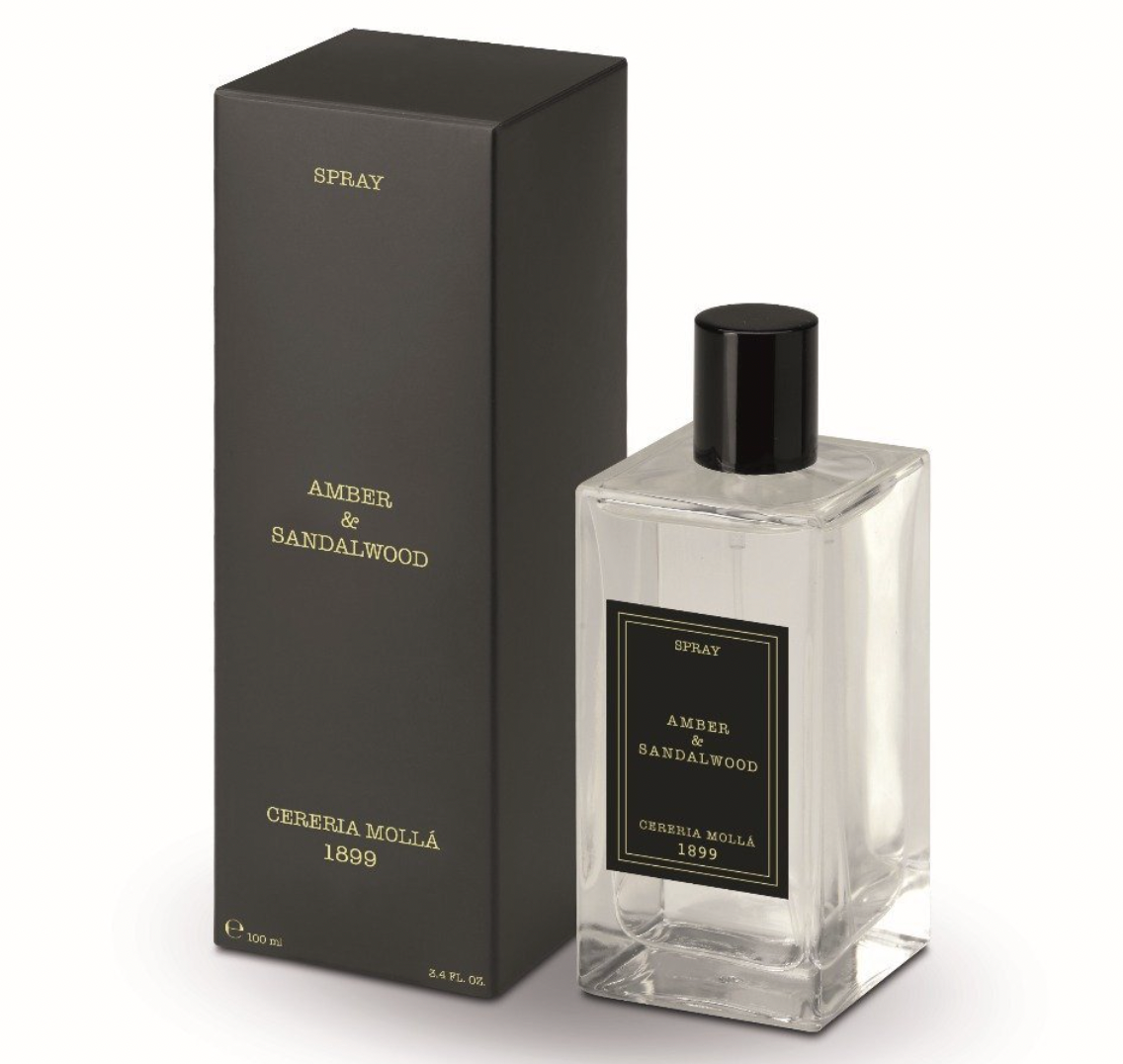 Cereria Molla - Amber & Sandalwood Room Spray & Body Mist – 3.4oz