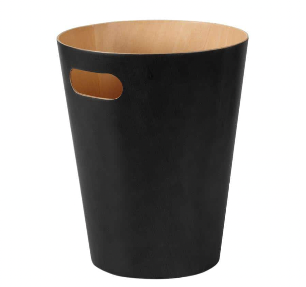 Umbra Woodrow Waste Can – Black