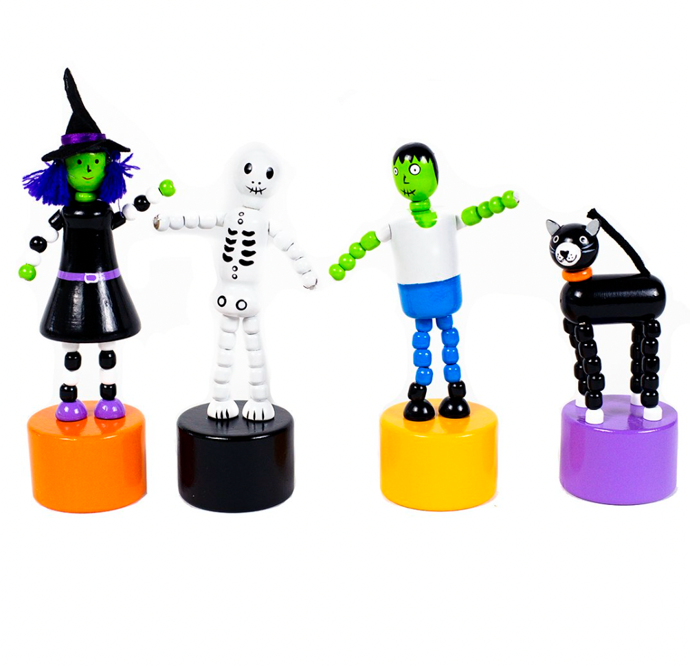 Spooky Friends Push Puppets – Assorted – Sold Individually
