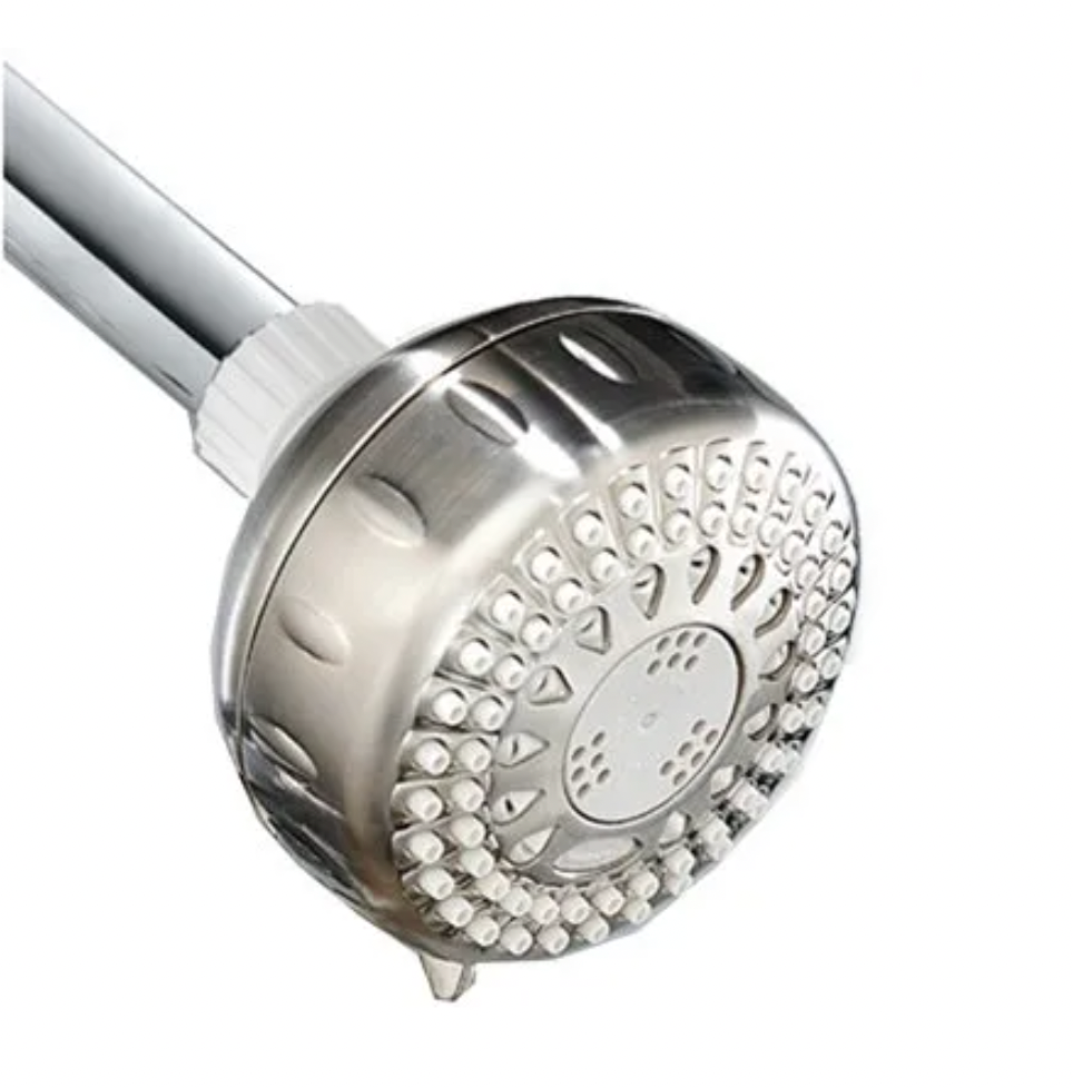 Waterpik Fixed-Mount Showerhead With 5-Settings – Brushed Nickel Finish