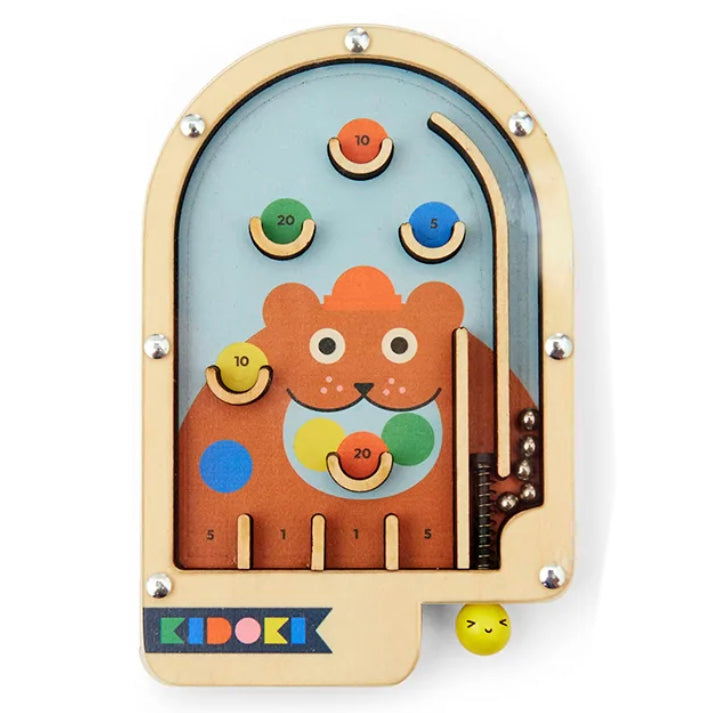 Kikkerland Wooden Pinball Games – Assorted Styles – Sold Individually