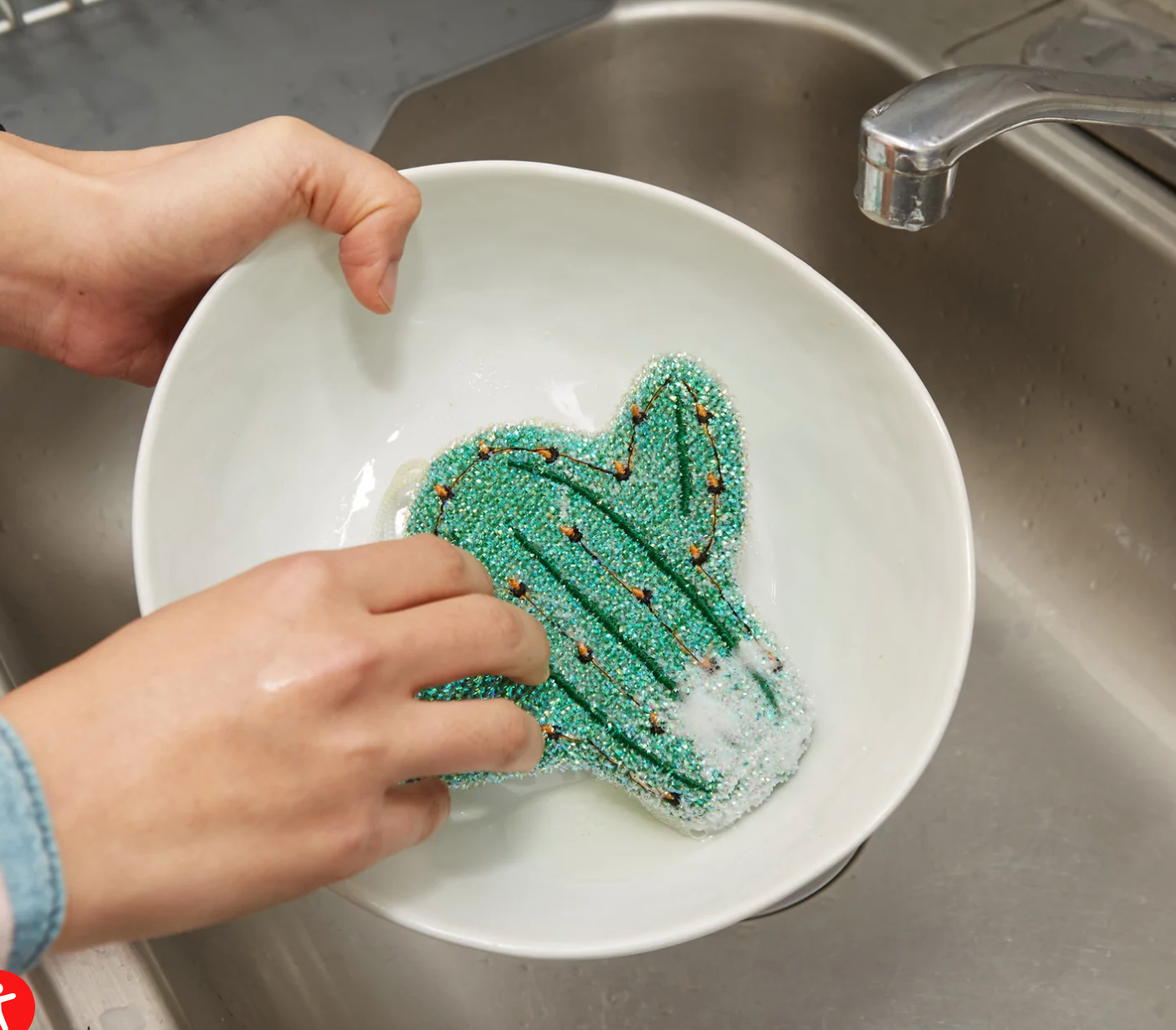 Kikkerland Cactus Sponges - Pack of 2