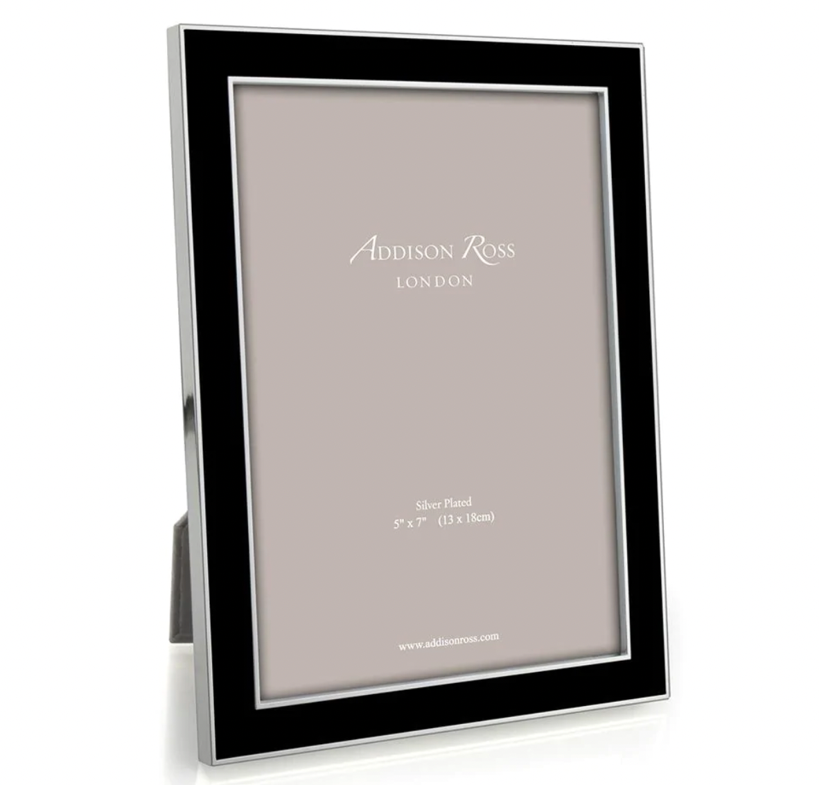 Addison Ross Black Enamel Photo Frame, 8" x 10"