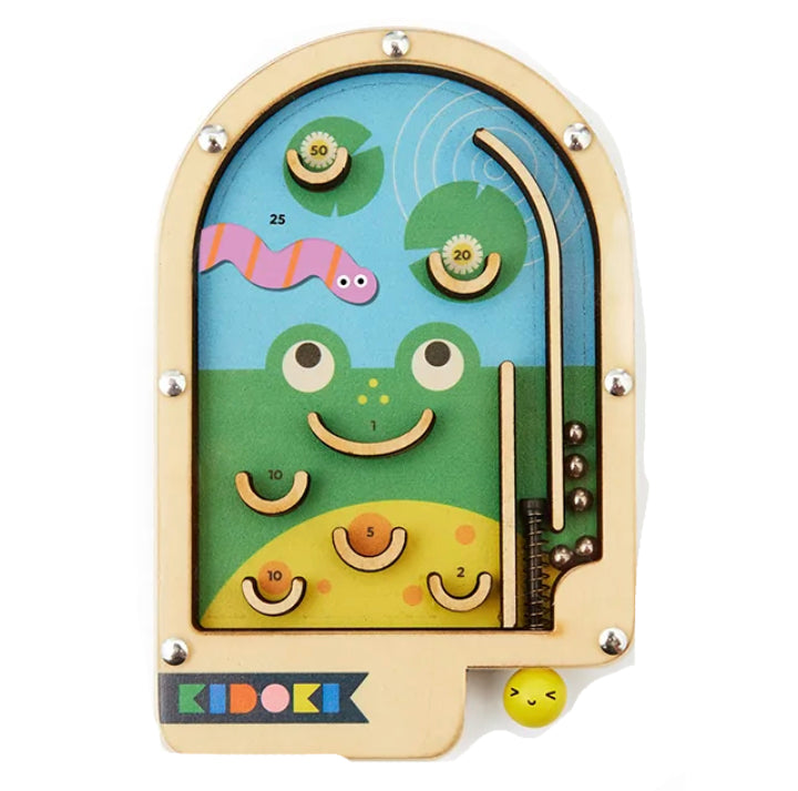 Kikkerland Wooden Pinball Games – Assorted Styles – Sold Individually