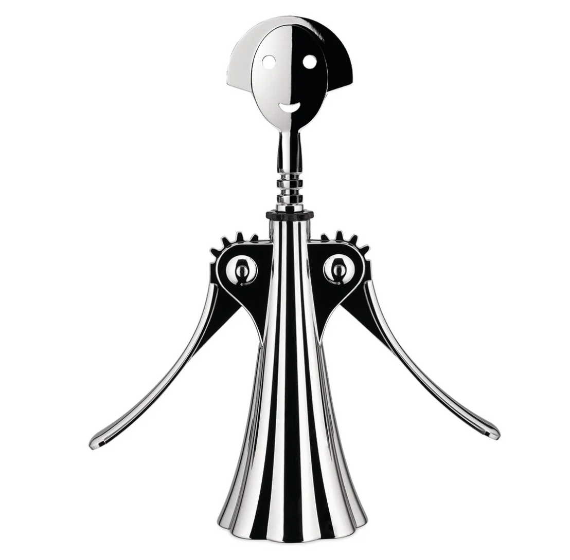 Alessi Ana G. Corkscrew By Alessandro Mendini – Chrome Plated Alessi Ana G. Corkscrew By Alessandro Mendini – Chrome Plated