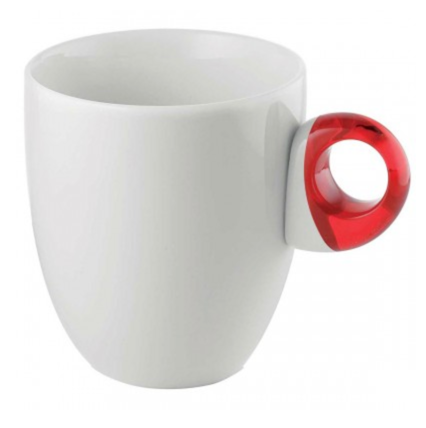 Guzzini Porcelain Feeling Mug – Red