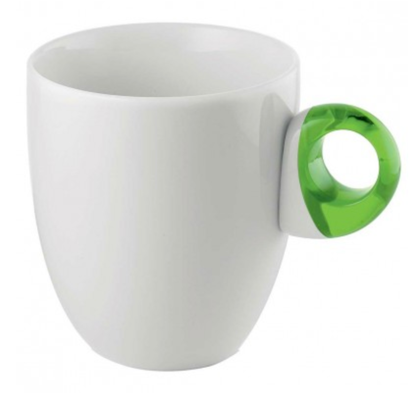 Guzzini Porcelain Feeling Mug – Acid Green