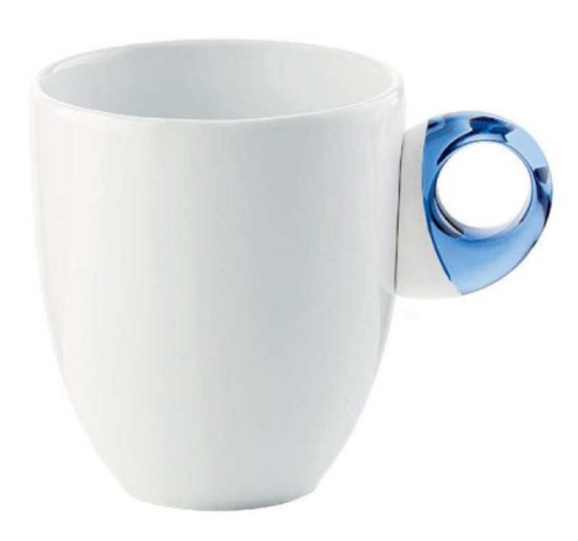 Guzzini Porcelain Feeling Mug – Blue