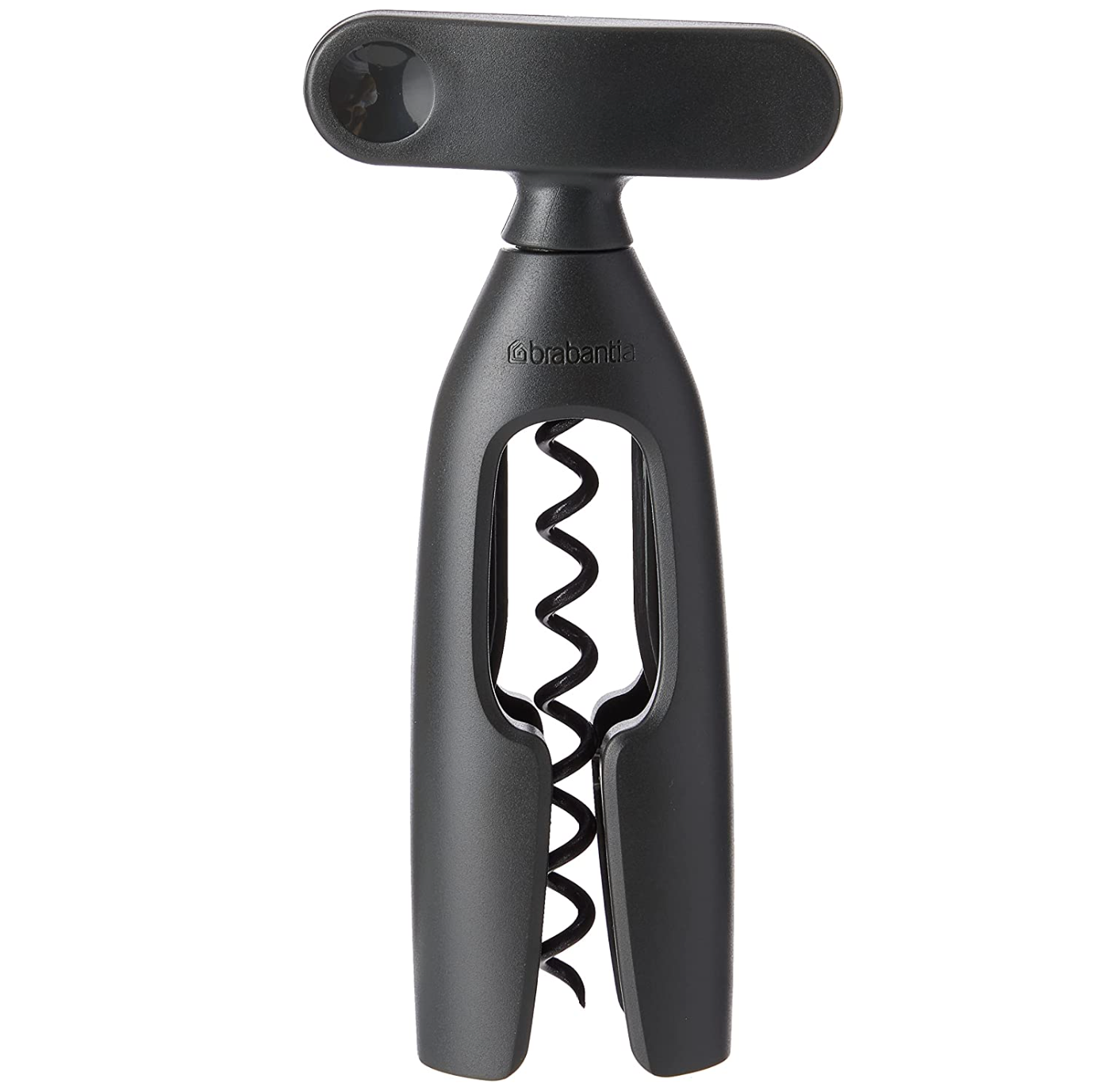 Brabantia Tasty Wine Bottle Opener Corkscrew – Dark Grey