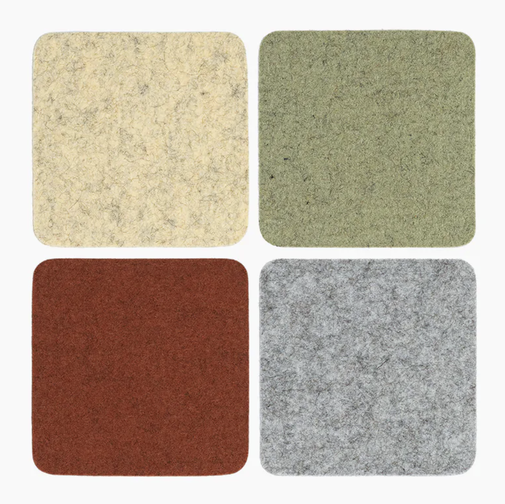 Graf Lantz Bierfilzl Square Felt Coaster – Ikebana – 4pk