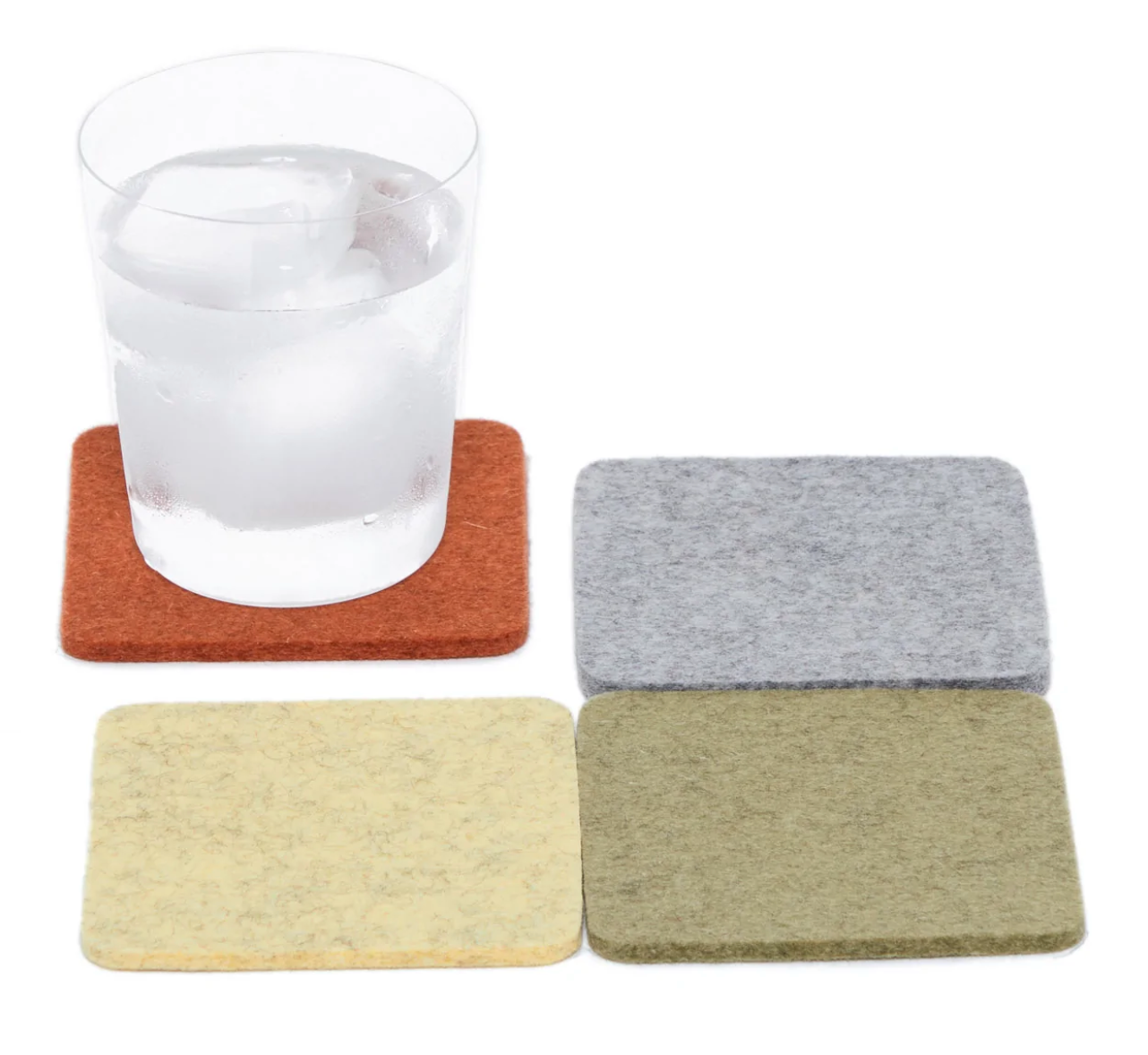 Graf Lantz Bierfilzl Square Felt Coaster – Ikebana – 4pk