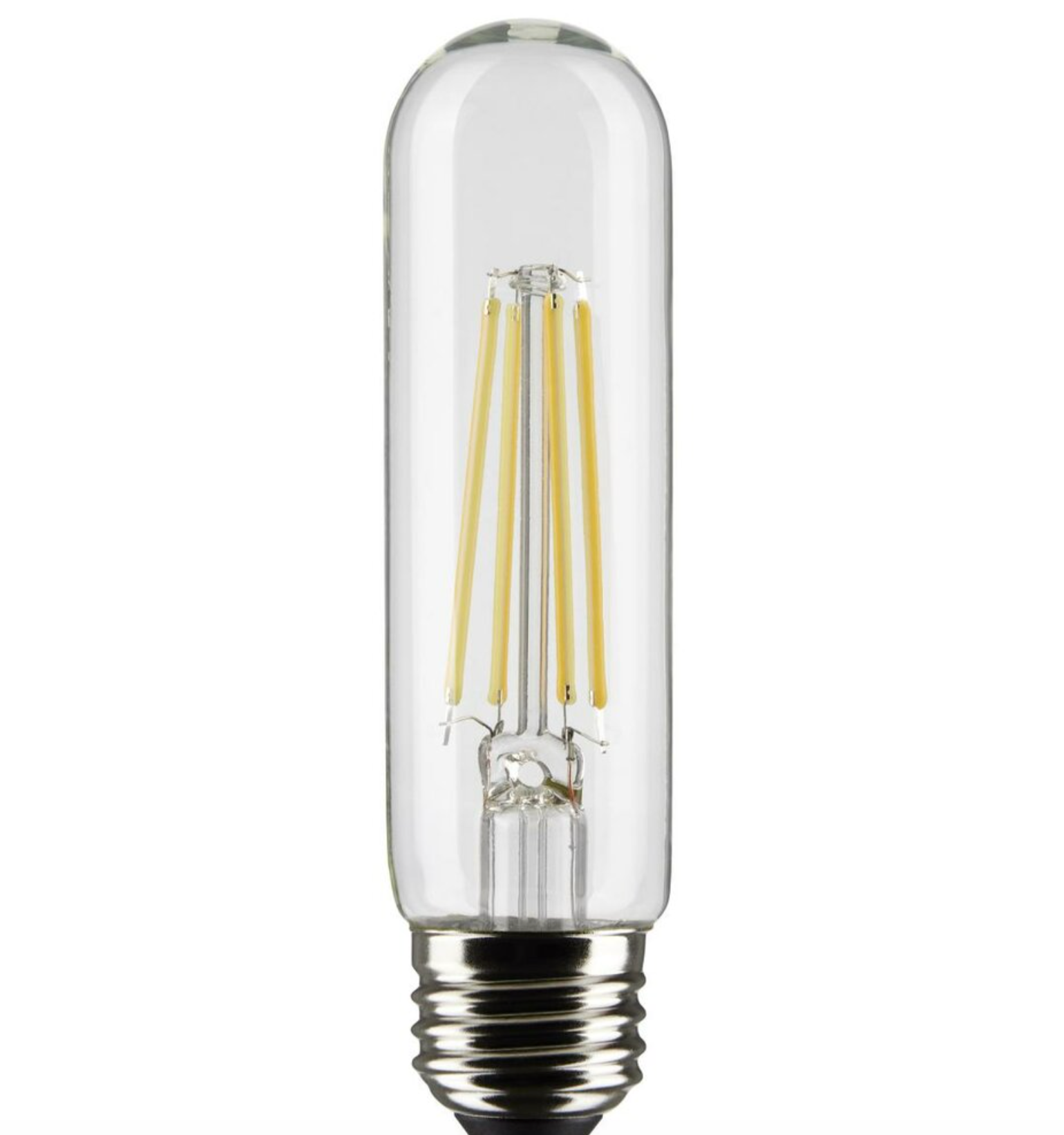 Satco LED T10 Bulb – 8W – 60W Equivalent – E26 Base – Clear – 2700K